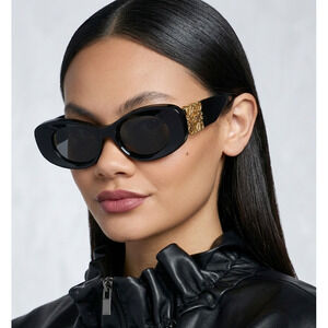 NWT Loewe LW40175U-01A-49 Black 49mm Sunglasses